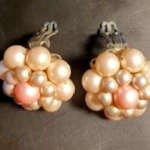 Vintage Clip-on faux Pearl earrings